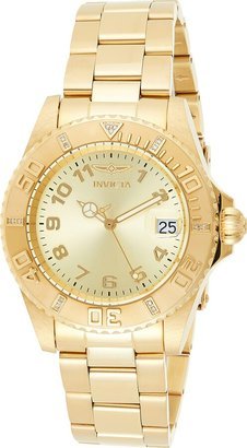 Women's 15249 Pro Diver 18k Yellow Gold Ion-Plated Stainless Steel Watch