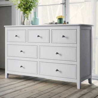 TiramisuBest Chic 7-Drawer Solid Wood Storage Dresser