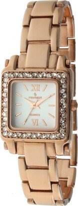 Women's 7044RG Swarovski Crystal Rose Goldtone Bracelet Watch