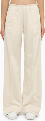 White trousers with side bands