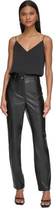 Women's Faux Leather Pants