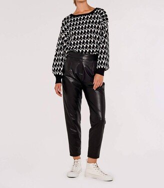 Storm Faux Leather Trousers In Black