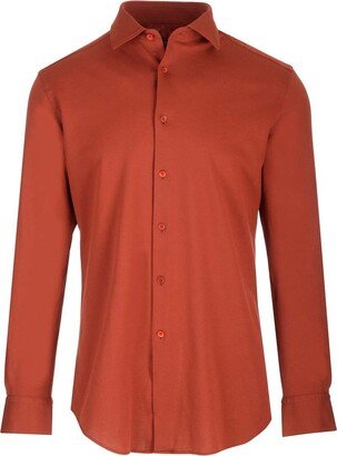 Long Sleeved Buttoned Shirt-AE