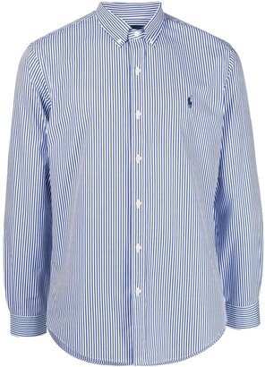 Pinstriped Button-Down Shirt