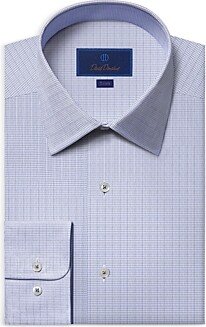 Trim Fit Graphic Check Dress Shirt