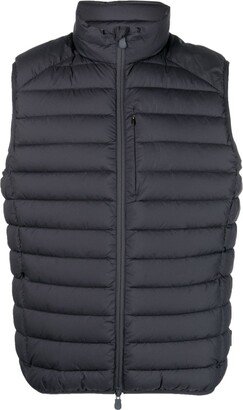 High-Neck Padded Gilet-AE