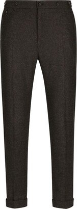 Pressed-Crease Tailored Trousers-AJ