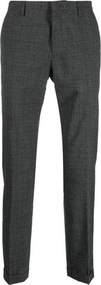 Wool Straight-Leg Trousers-AA