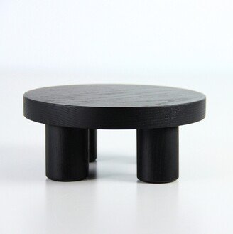 Black Wooden Riser Stand For Bathroom Decor Tray. Soap Stand Wood Riser. Wood Plant Display Stand