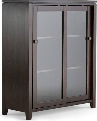 36 Essex Medium Storage Cabinet Mahogany Brown - WyndenHall