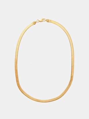 Hailey Short 18kt Gold-plated Herringbone Necklace
