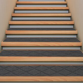 Oumilen 15pcs Stair Tread Carpet for Wooden Steps, 8in x 30in - 8x30in