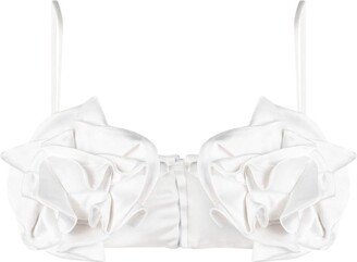 CONCEPTO Ruffled-Design Cropped Top