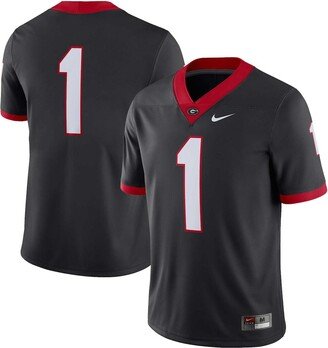 Men's #1 Black Georgia Bulldogs Alternate Game Jersey