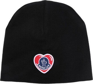 Logo-Patch Fine-Knit Beanie