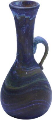Mini Brown Glass Pitcher Jar Long Neck Phoenician Hebron