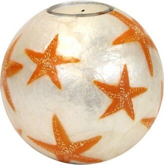 Beachcombers Coastal Life Beachcombers 4 CAPIZ TEALIGHT HOLDER STARFISH