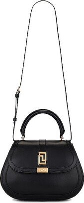 Medium Top Handle Bag in Black