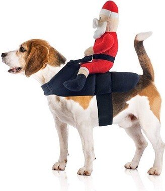 Midlee Santa Claus Jockey Dog Costume (Medium)