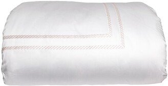 Bovi Fine Linens Simone Twin Duvet Cover, White/Ivory