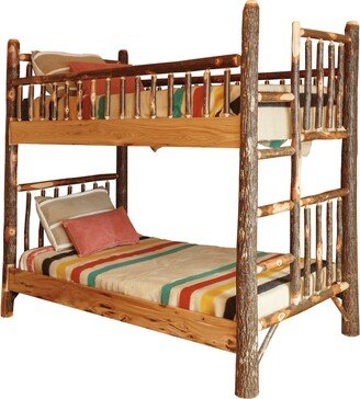 Kunkle Holdings, LLC Hickory Log Bunk Bed Frame