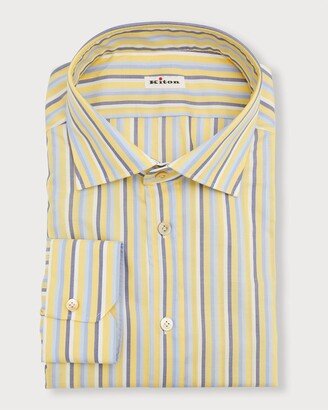 Men's Multi-Stripe Cotton Dress Shirt