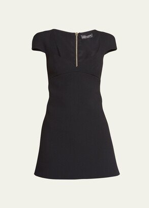 Cady Mini Dress with Full-Zip Back