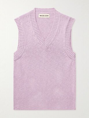 Miles Leon Slim-Fit Cotton Sweater Vest