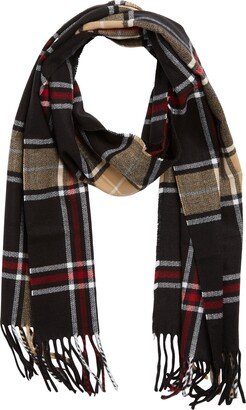 STEWART OF SCOTLAND Plaid Fringe Scarf-AB