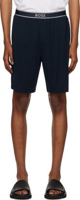 Navy Jacquard Shorts