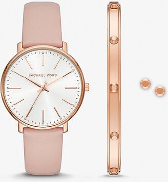 Pyper Rose Gold-Tone Watch and Jewelry Gift Set