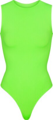 ESSENTIAL BODYSUITS Essential Crew Neck Sleeveless Bodysuit | Neon Green