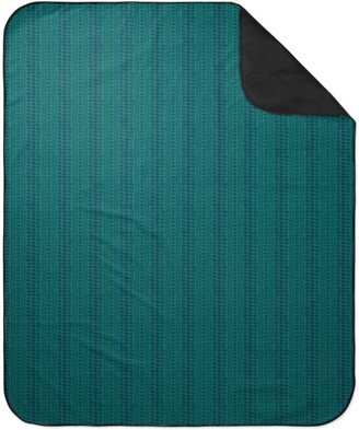 Picnic Blankets: Reptilian Skin Picnic Blanket, Green