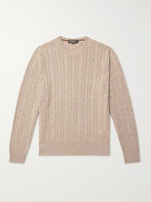 Slim-Fit Cable-Knit Cashmere Sweater