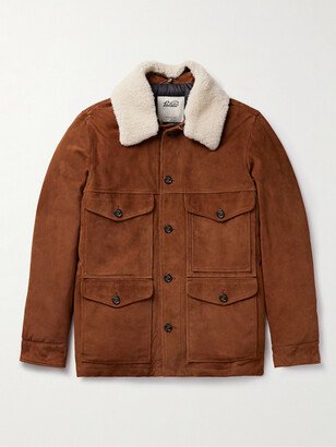 Montana Shearling-Trimmed Padded Suede Down Jacket