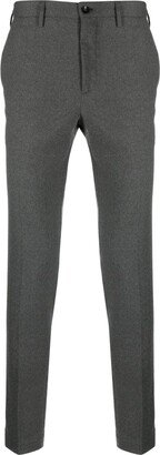 Straight-Leg Tailored Trousers-DY