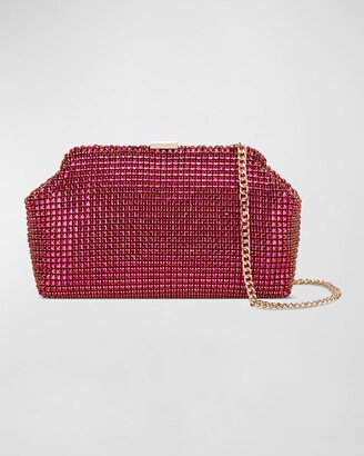 Madeleine Crystal-Embellished Frame Clutch Bag