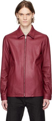 Burgundy Brad Leather Jacket