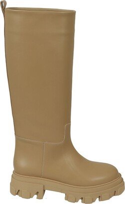 Round Toe Knee-Length Boots-AC