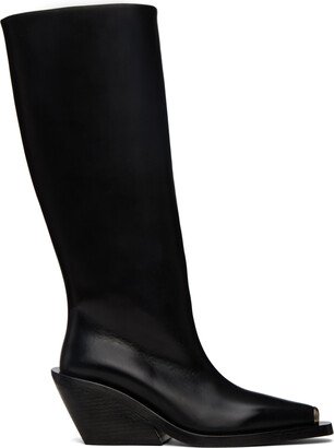 Black Gessetto Tall Boots