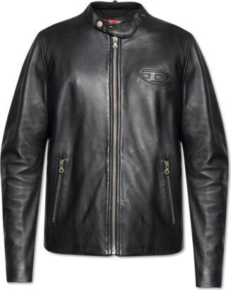 ‘L-METALO’ Leather Jacket - Black
