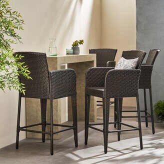 Anaya Outdoor Wicker Barstool-AA