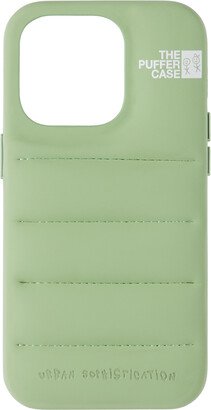 Urban Sophistication Green 'The Puffer' iPhone 14 Pro Case