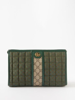 Quilted Gg-canvas Pouch