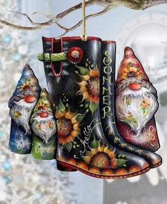 Holiday Wooden Ornaments Hello Summer Boots Home Decor J. Mills-Price