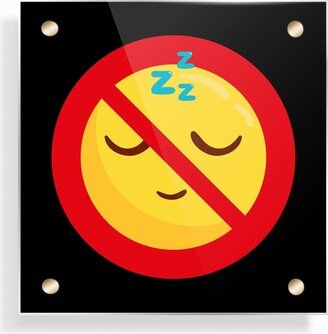 No Sleeping Sign, Sleep Forbidden, Funny Student Dorm Decor, Classroom, Workplace Signs, Custom Signage, Glass Plaque