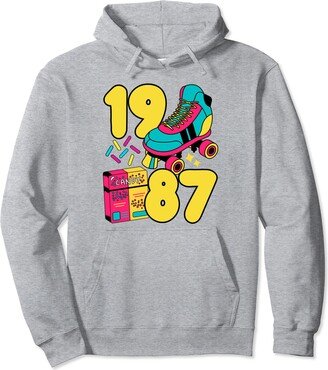 Best Of 1987 Throw Back 80s Night Summer Vibes Retro 80s Night Summer Vibes Best Of 1987 Throw Back Vintage Pullover Hoodie