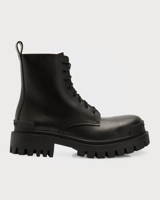 Strike Calfskin Lug-Sole Combat Boots