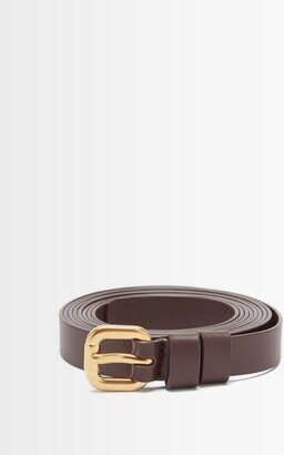 Thin Wrap Nappa-leather Belt