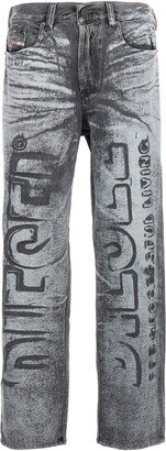 Embossed Logo Jeans